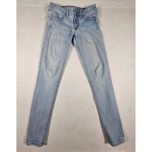 American Eagle Super Super Stretch Jeggings Womens 2 Regular Light Wash Denim